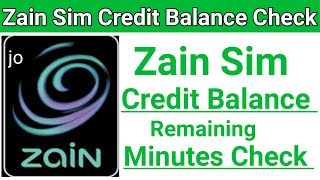 How to Check Zain Credit Balance  Zain Balance CHECK  Zain Reaming Minutes Balance Check [upl. by Yann]