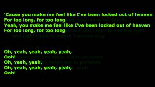 Bruno Mars  Locked Out Of Heaven HD Lyrics Explicit [upl. by Adamson]