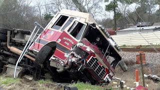 020824 MAGNOOLIA FIRE TRUCK CRASH AND RECOVERY [upl. by Adallard]