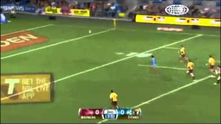 Albert Kelly great try Against the Broncos 2013 [upl. by Annoif]