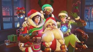 Overwatch Winter Wonderland 2016  Main Menu Screen [upl. by Ludeman]