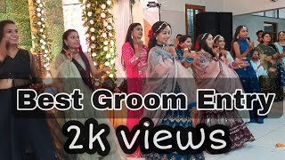 Groom Entry Dance  bride Sisters Vs Groom Siblings  2022 groomentry shadidance niharpatel7 [upl. by Sixla]