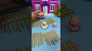 little peppa pig toy story  little peppa helps duck shorts [upl. by Jezabel862]