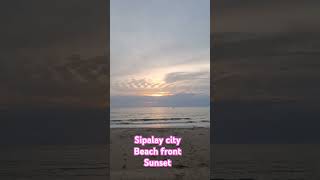 Sunset Sipalay CITY beach front sipalaycity travel vacationdestinations beach vacationideas [upl. by Etteraj]