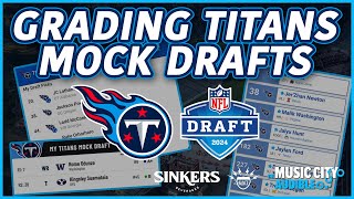 Grading Titans Mock Drafts  MCA Titans Podcast [upl. by Electra]