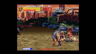 Final Fight 3 Super Nintendo  Round 3  Bus Stop  Caine Route  Expert Difficulty [upl. by Ebbarta492]