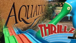 SeaWorlds Aquatica 2017 Overview in HD San Diego California  Thrillz [upl. by Nev819]