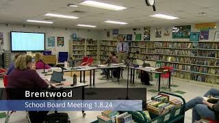 Brentwood School Board Meeting 1824 [upl. by Arihsak]