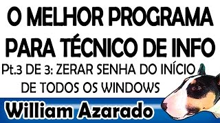 O melhor programa para técnico de informática  Pt3 Apagar a senha do início do Windows [upl. by Enylodnewg665]