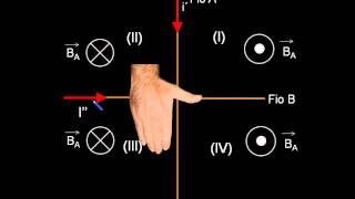Exercício5 Regra da mão direita Lei de Biot Savart [upl. by Eartha186]
