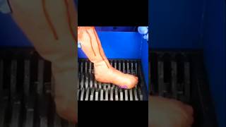 Shredder vs leg 🦵 😱 shredded experiment satisfying shredder viralvideo shorts [upl. by Odnomar804]