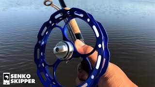 OneHanded Thumb Fishing Reel 100K Subscriber GIVEAWAY [upl. by Aitnauq]