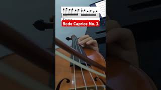 Road to Paganini  Rode Caprice No 2 string crossing violin paganini practice violintechnique [upl. by Schoenburg]