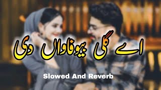 Aye Gali Bewafawaan di slowed and ReverbAhmad Ryk Vlogs [upl. by Llet]