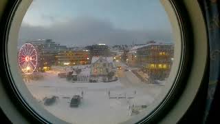 Tromso Timelapse from the Maude norway hurtigruten shorts holiday [upl. by Enilhtak538]