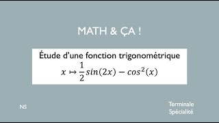 Etude dune fonction trigonométrique fx  sin2x2cos2x [upl. by Shellie]