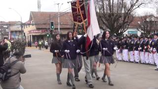 Desfile de Colegios de La Unión junto al Regimiento Maturana de La Unión [upl. by Mike]