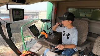 New Combine Operator with His Own Vlog Camera  13 YEARS OLD [upl. by Saberhagen]