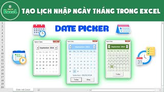 Cách tạo lịch nhập ngày tháng trong Excel  Rất hay  Đam mê Excel [upl. by Okubo]