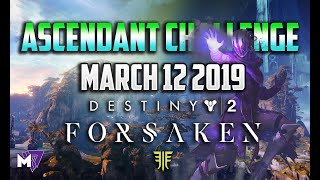 Ascendant Challenge Solo Guide March 12 2019  Destiny 2 Forsaken  Taken Eggs amp Lore Locations [upl. by Halley]