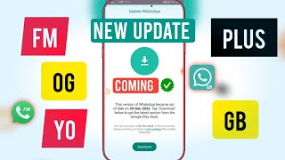 Gb Whatsapp new version Dawnload Fm GB Yo WhatsApp New Update Coming SoonGb whatsapp login problem [upl. by Lerrad]