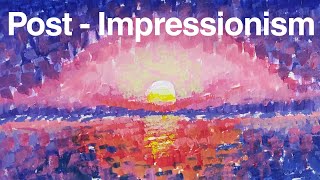 PostImpressionist art for beginners  Demo tutorial on PostImpressionism [upl. by Oiracam694]