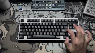 KBD8X MKIII  Strawberry Wine V1  Aluminum Plate  DMK Keycaps  Typing Sound TH [upl. by Annaira]