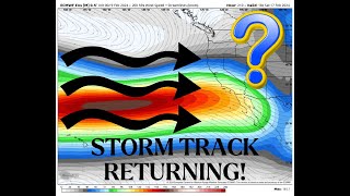 California Weather Storm Track Returns but what will it bring [upl. by Ogg]