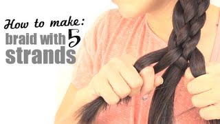 How to make a braid with 5 strands [upl. by Kaule]