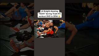 LA Knight Shouting YEAH In Triple Hs Workout in 2014 😂 [upl. by Anestassia502]