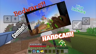 Hive bedwars  Hive Bedwars combo and Handcam [upl. by Lanie]