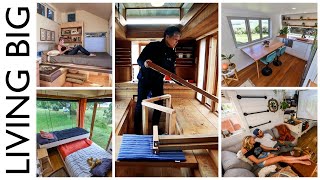 Top Transforming amp Multifunctional Furniture Ideas For Tiny Homes [upl. by Ahsinik73]