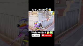 1v4 Clutch 👽😱✅bgmi pubgmobile shorts viratkohli [upl. by Enytsuj451]