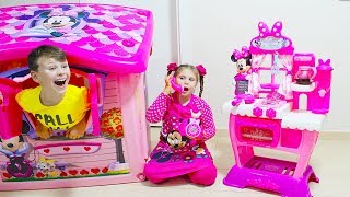 Adriana and Minnie Mouse Birthday Toys for Kids [upl. by Anairda]