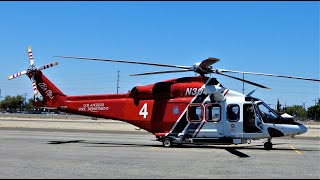 AgustaWestland AW139 StartUp amp TakeOff  LAFD Helicopter N304FD  Leonardo [upl. by Volpe871]