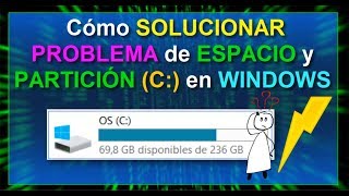 SOLUCIONAR PROBLEMA de ESPACIO y PARTICIÓN C en WINDOWS [upl. by Ahsenar]