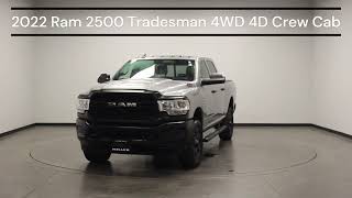 2022 Ram 2500 Tradesman 4WD 4D Crew Cab VIN 3C6UR5CLXNG352006 Stock R7333A [upl. by Amahcen]