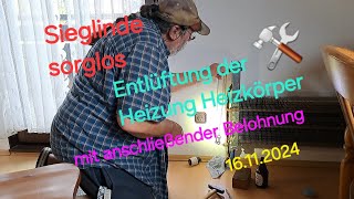 Sieglinde sorglos Heizkörper entlüften Ventil klemmt wird nicht warm anschließend Belohnung Youtube [upl. by Hibbs264]