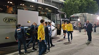 SOSIREA AUTOCARULUI ROMANIEI  BELARUS  ROMANIA  Ujpest Arena Budapesta  EURO 2024 Qualifiers [upl. by Ahseetal710]