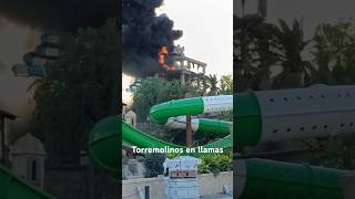 🔥Espectacular incendio en Torremolinos aqualand costadelsol [upl. by Fleck532]