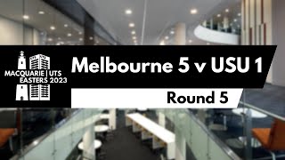 Macquarie  UTS Easters 2023 Round 5 Melbourne 5 v USU 1 [upl. by Armilla985]