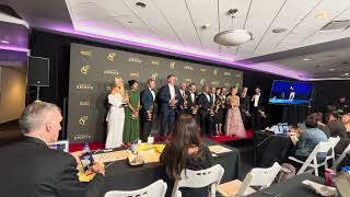 Shark Tank hosts and producers Best Structured Reality Program 2024 Emmys press room interview [upl. by Maurita]