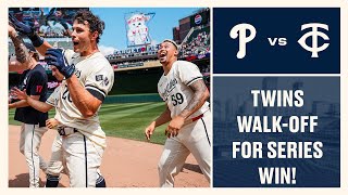 Phillies vs Twins Game Highlights 72424  MLB Highlights [upl. by Huberty]