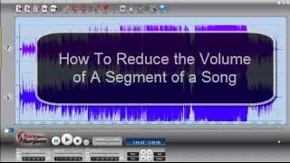 Editing an audio file to reduce volume  Song Surgeon [upl. by Birkner750]