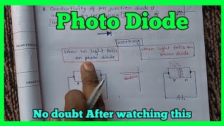 how do a photodiode work constructionapplicationsIV characteristics optoelectronics hindi [upl. by Lehman]