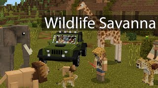 Minecraft Wildlife Savanna Gameplay Review [upl. by Belter887]