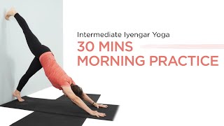 Iyengar Yoga Morning practiceIntermediate level [upl. by Aleahc]