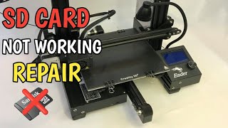 Ender 3 SD Card Not Working Problem Repair Creative Abhishek [upl. by Audi558]