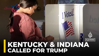 Kentucky Indiana called for Trump Vermont called for Harris [upl. by Nadnal]