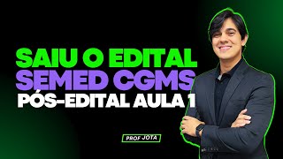 Edital Publicado Concurso SEMED CGMS [upl. by Nikolaus576]